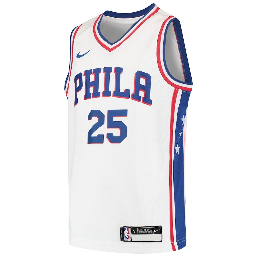 Men's Philadelphia 76ers Ben Simmons White Jersey