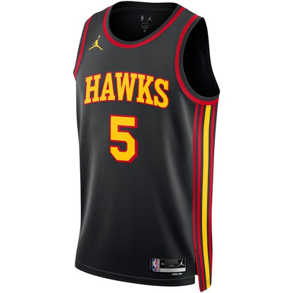 Men's Atlanta Hawks Dejounte Murray Black Jersey