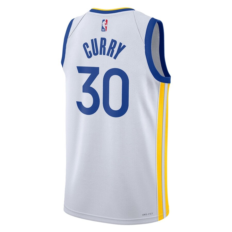 Men's Stephen Curry Golden State Warriors White Jersey