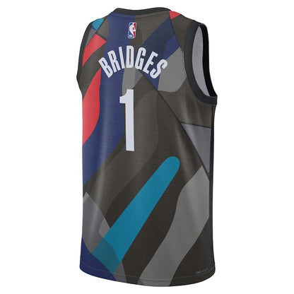 Men's Brooklyn Nets Mikal Bridges Black Jersey