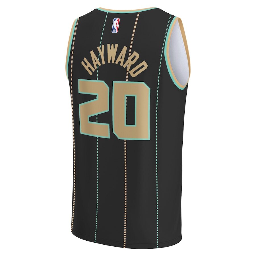 Men's Charlotte Hornets Gordon Hayward Black Jersey