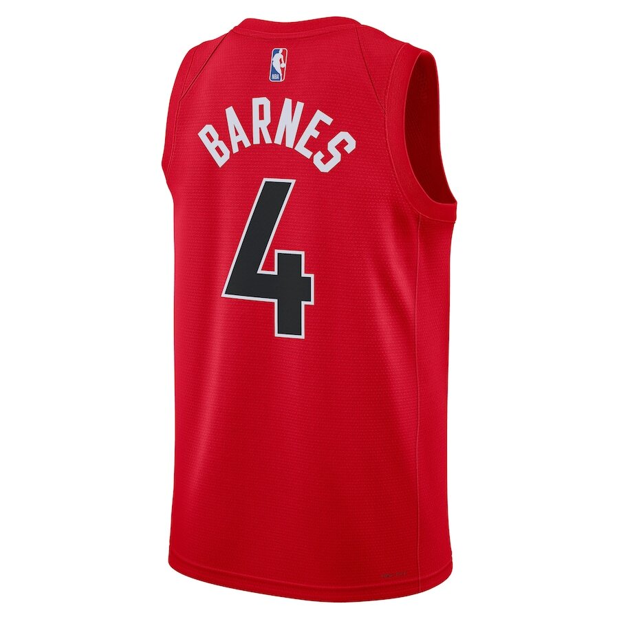 Men's Toronto Raptors Scottie Barnes Red Jersey