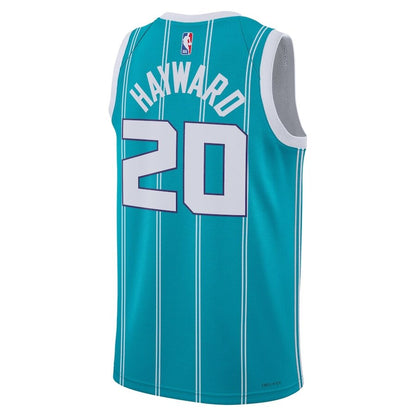 Men's Charlotte Hornets Gordon Hayward Teal Jersey