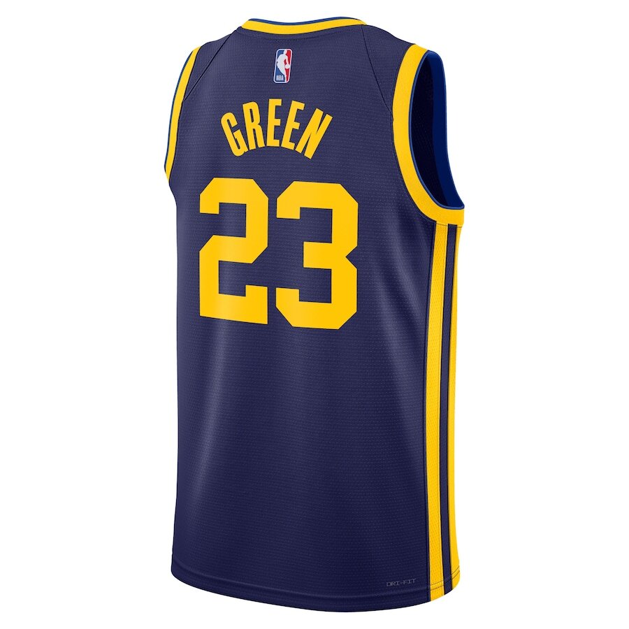 Men's Golden State Warriors Draymond Green Navy Jersey