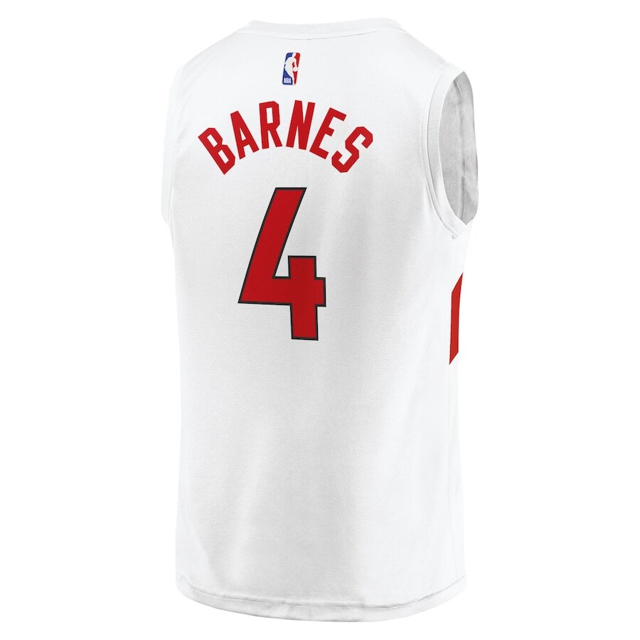 Men's Toronto Raptors Scottie Barnes White Jersey