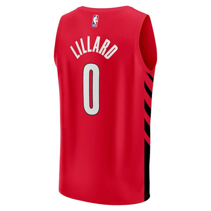 Men's Portland Trail Blazers Damian Lillard Red Jersey