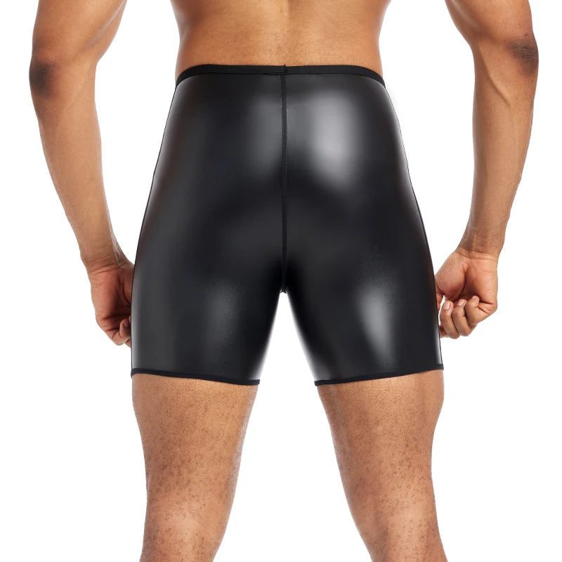 Men's PU Leather Shorts