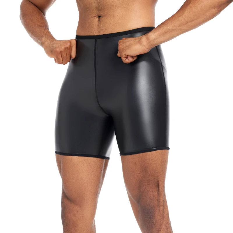 Men's PU Leather Shorts