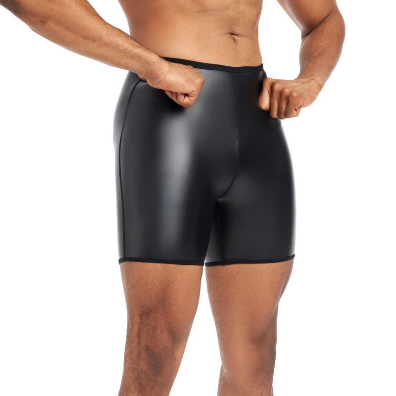 Men's PU Leather Shorts