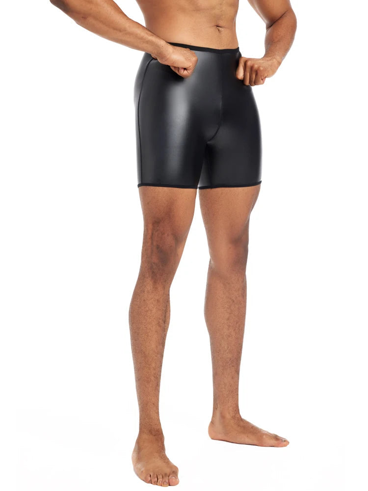 Men's PU Leather Shorts