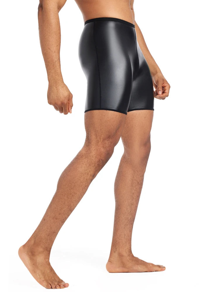 Men's PU Leather Shorts