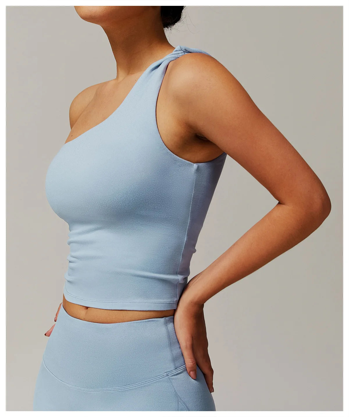 One Shoulder Yoga Top - Shapers Corp