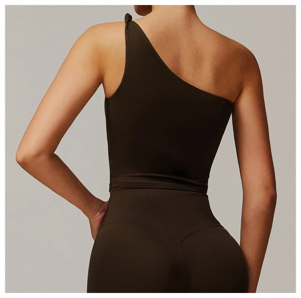 One Shoulder Yoga Top - Shapers Corp