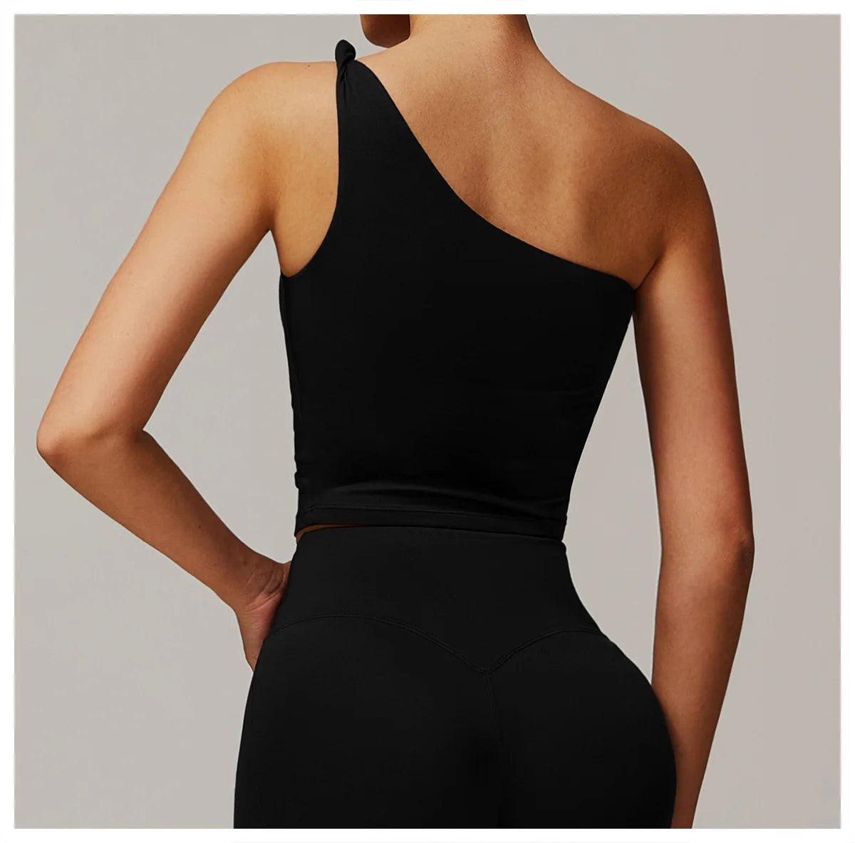 One Shoulder Yoga Top - Shapers Corp