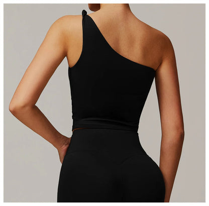 One Shoulder Yoga Top - Shapers Corp