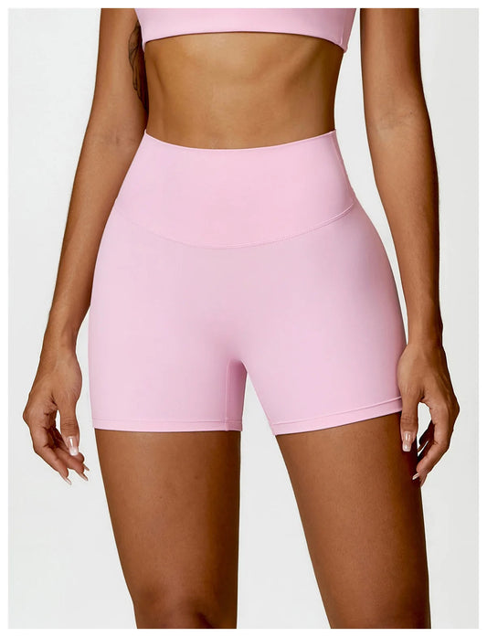 Pink Yoga Shorts - Shapers Corp