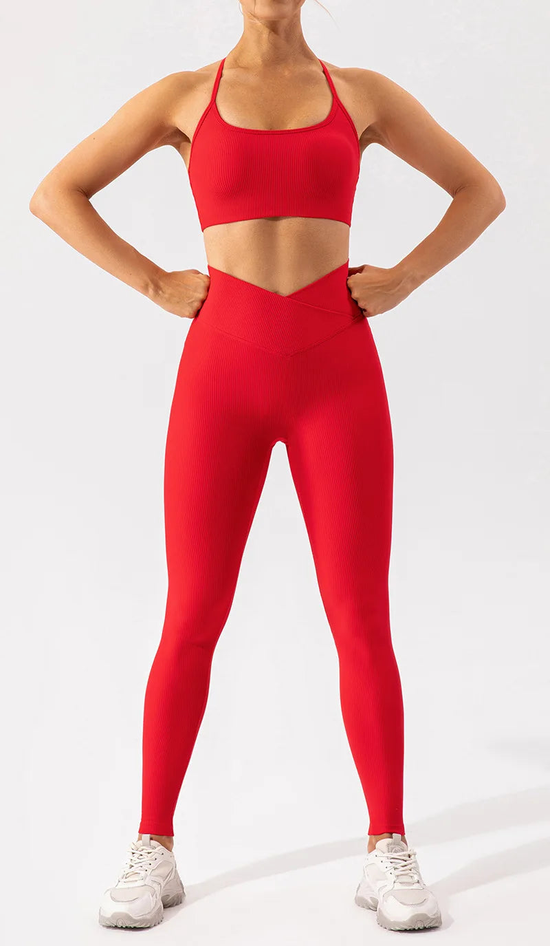 Red Yoga Pants