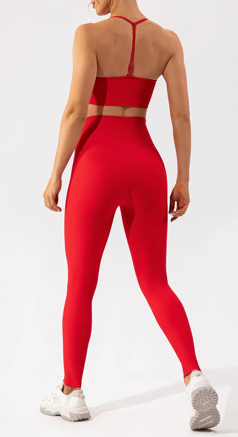 Red Yoga Pants