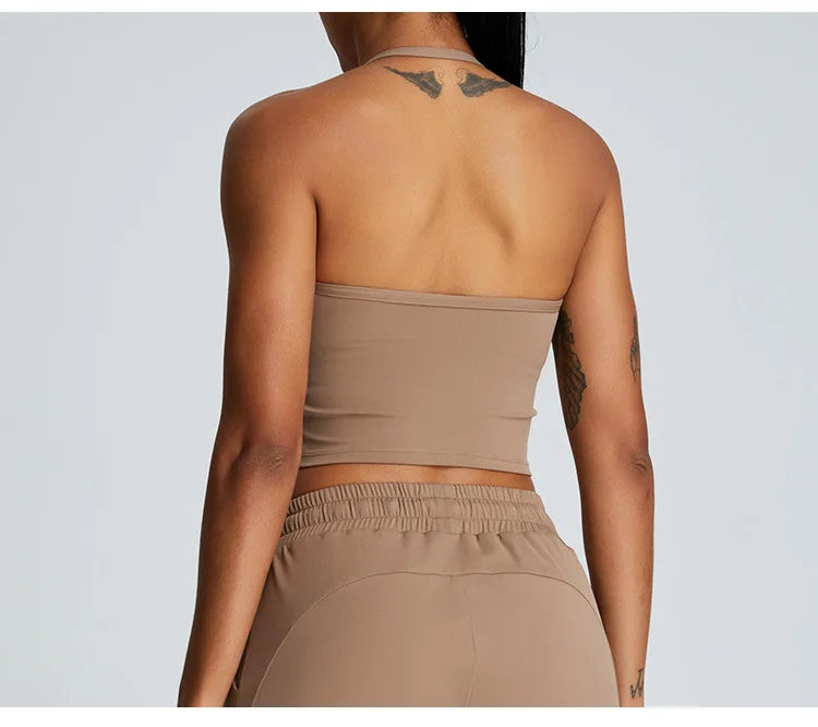 Halter Neck Yoga Top - Shapers Corp