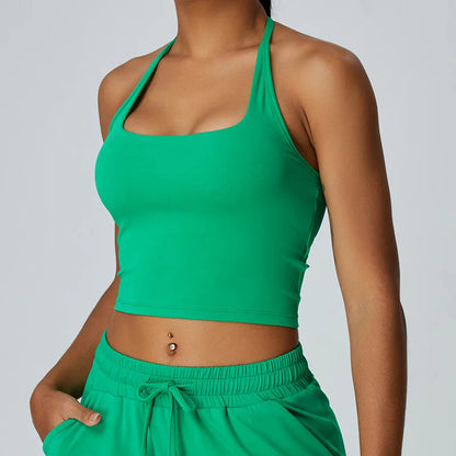 Halter Neck Yoga Top - Shapers Corp