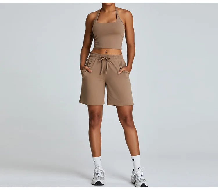 Halter Neck Yoga Top - Shapers Corp