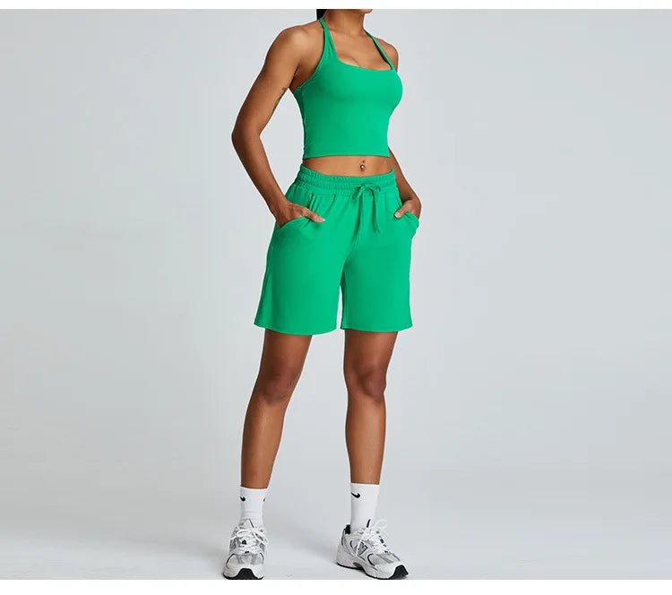 Halter Neck Yoga Top - Shapers Corp