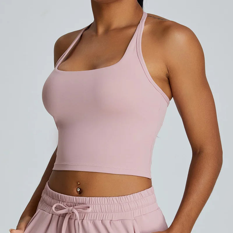 Halter Neck Yoga Top - Shapers Corp