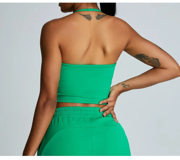 Halter Neck Yoga Top - Shapers Corp