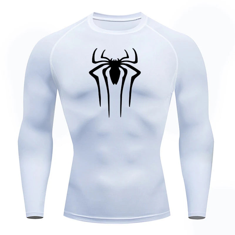 Spider Print Compression Shirt