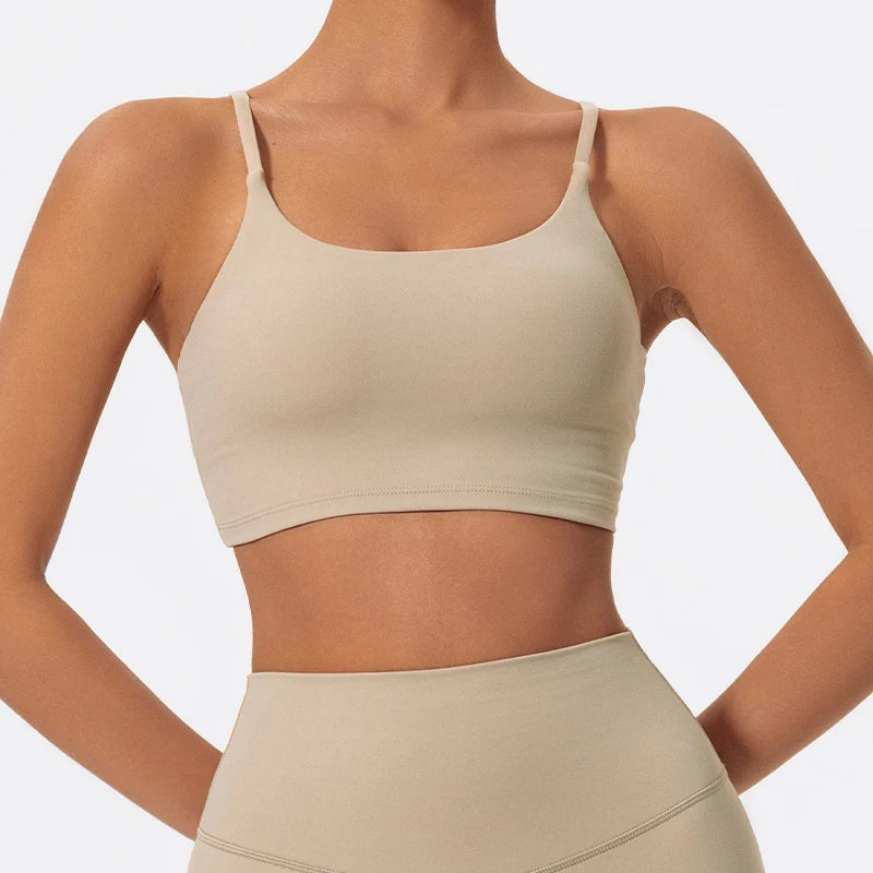 Thin Strap Yoga Bra - Shapers Corp