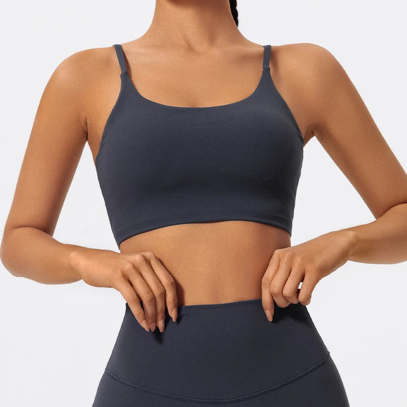 Thin Strap Yoga Bra - Shapers Corp