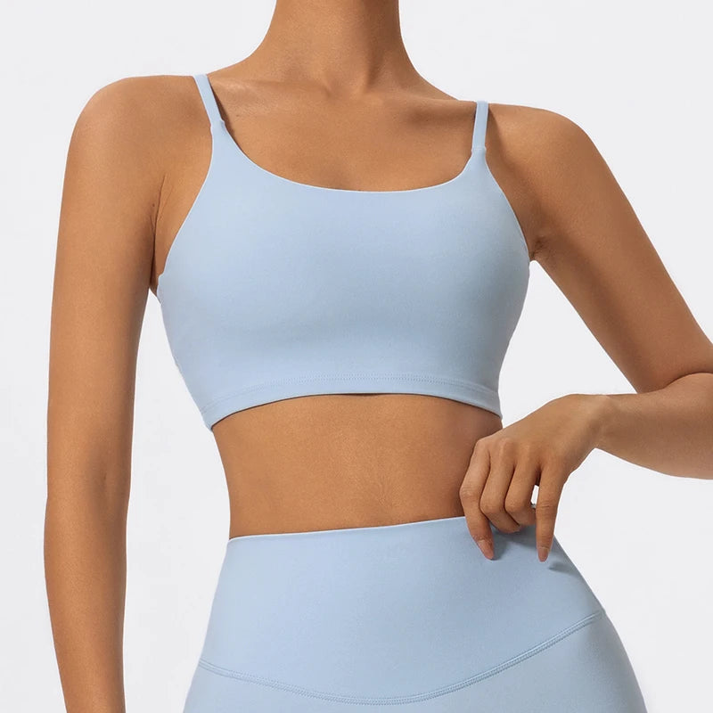 Thin Strap Yoga Bra - Shapers Corp
