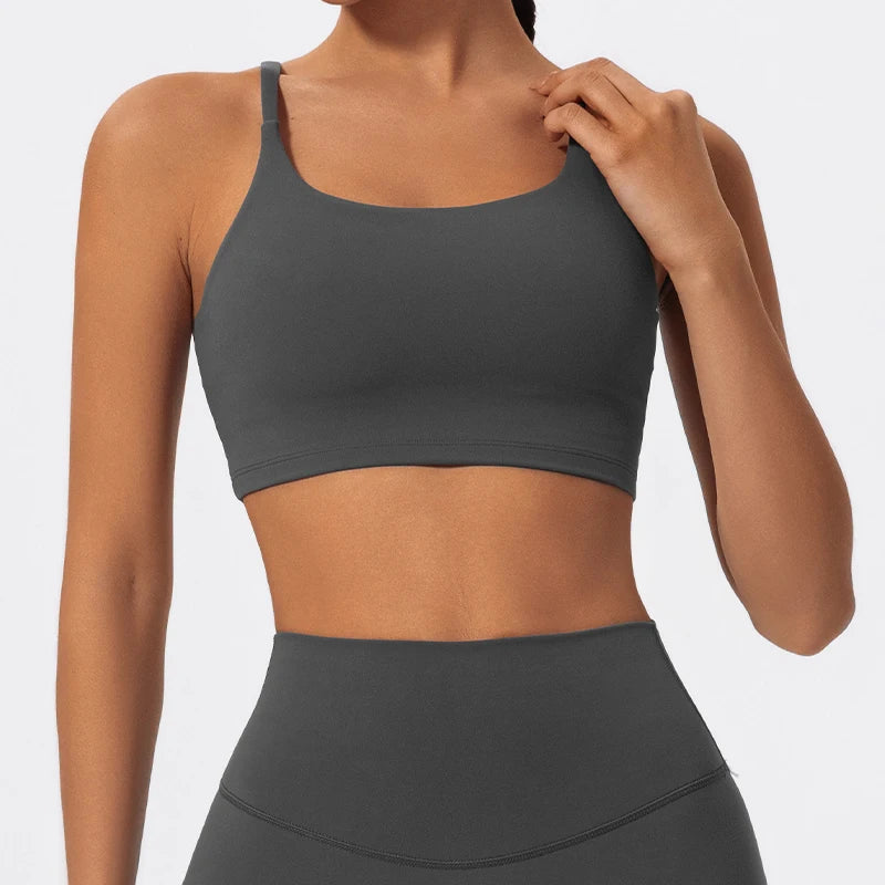 Thin Strap Yoga Bra - Shapers Corp