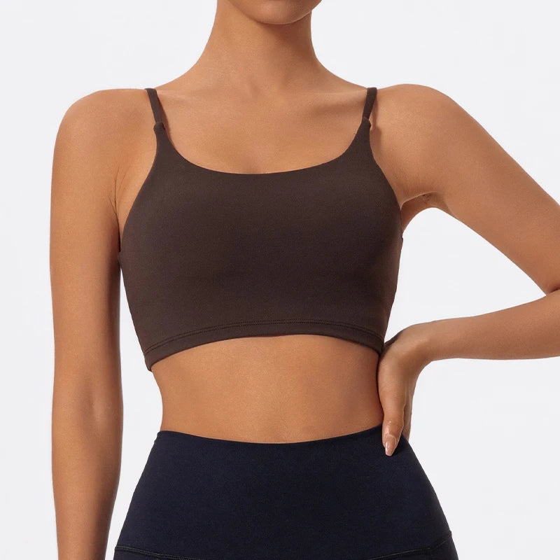 Thin Strap Yoga Bra - Shapers Corp