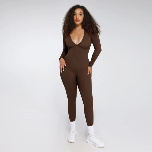 V-Neck Jumpsuit