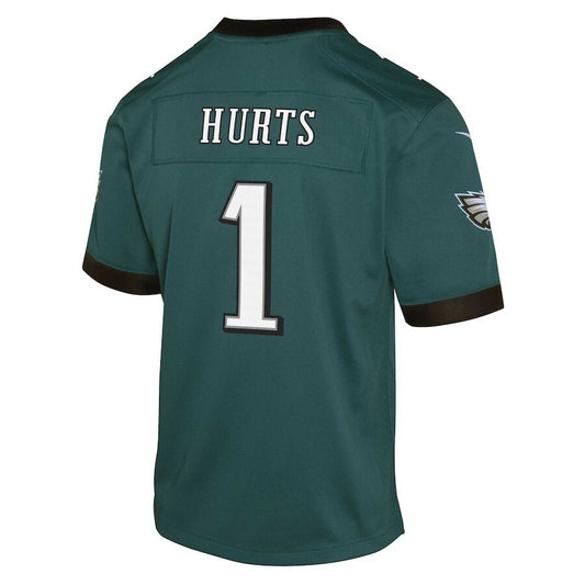 Youth Philadelphia Eagles Jalen Hurts Midnight Green Jersey
