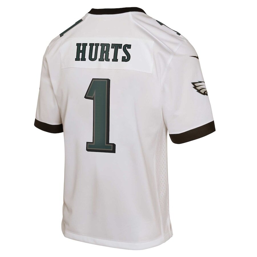 Youth Philadelphia Eagles Jalen Hurts White Jersey