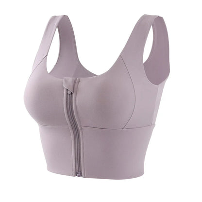 Zip Front Yoga Bra - Shapers Corp