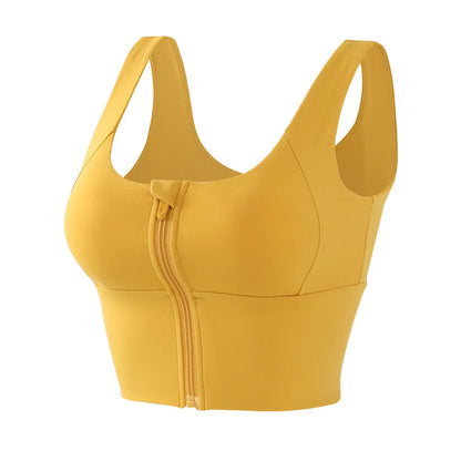 Zip Front Yoga Bra - Shapers Corp