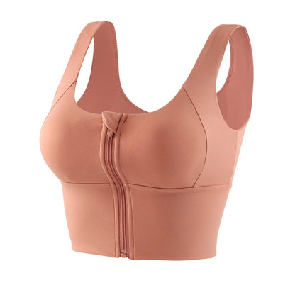 Zip Front Yoga Bra - Shapers Corp