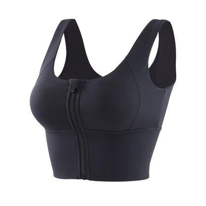 Zip Front Yoga Bra - Shapers Corp