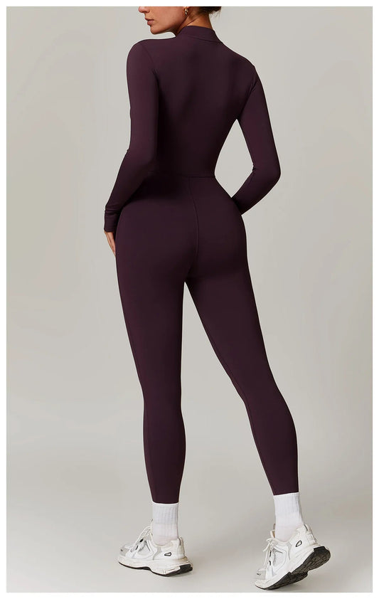 Zip-up Yoga Jumpsuit - Shapers Corp