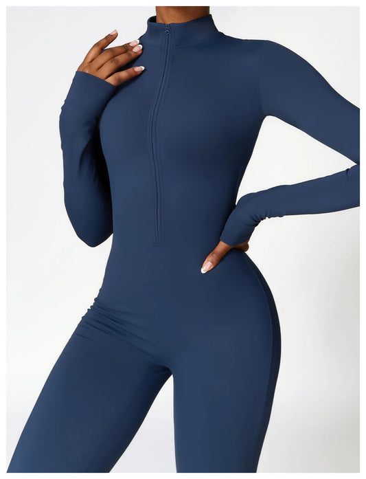 Zip-up Yoga Jumpsuit - Shapers Corp