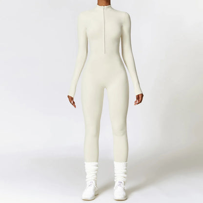 Zip-up Yoga Jumpsuit - Shapers Corp