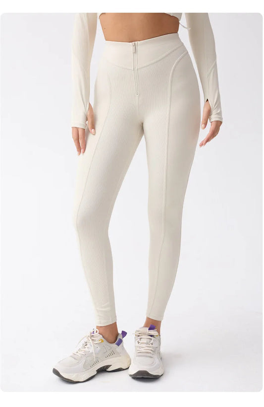 Zip-up Yoga Pants - Shapers Corp
