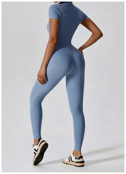 Zipper Yoga Jumpsuit - Shapers Corp