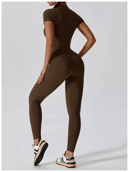 Zipper Yoga Jumpsuit - Shapers Corp