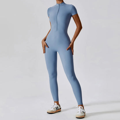Zipper Yoga Jumpsuit - Shapers Corp