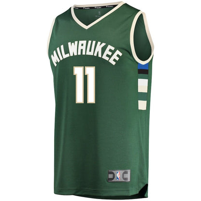 Men's Milwaukee Bucks Brook Lopez Green Jersey