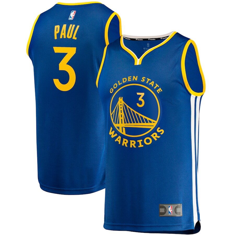 Men's Golden State Warriors Chris Paul Blue Jersey